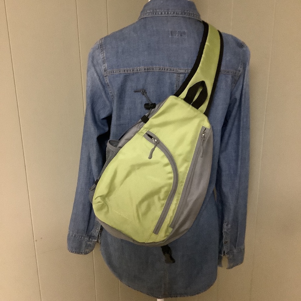 Eddie Bauer ripstop sling bag.